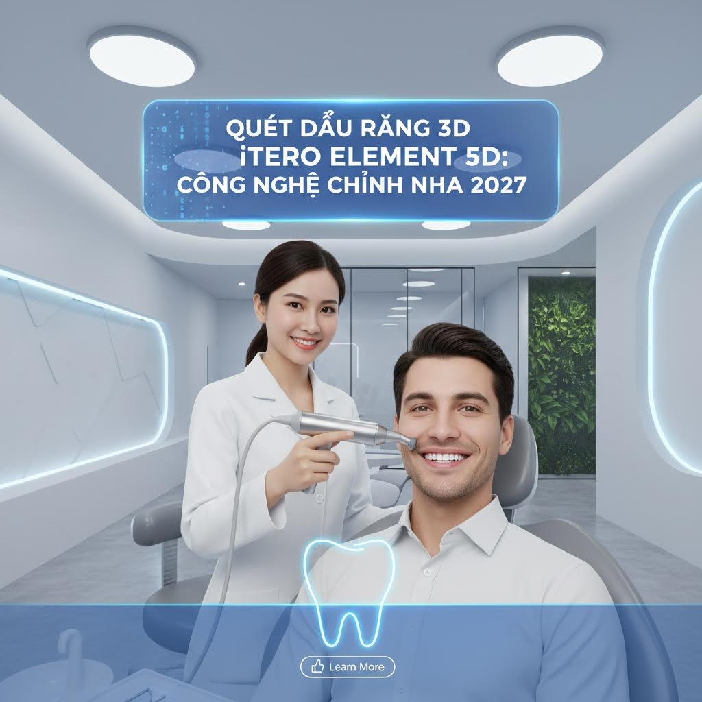 Quét Dấu Răng 3D iTero Element 5D: Công Nghệ Chỉnh Nha 2027